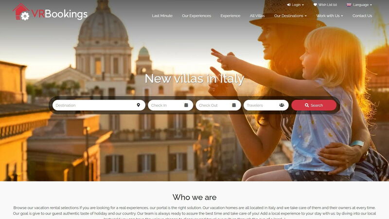 Professional website for Vacation Rentals